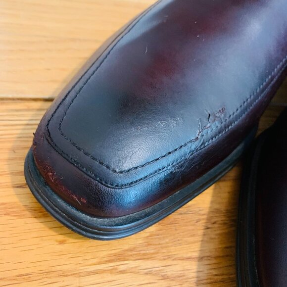 Magnanni Cognac Brown Leather Penny Loafers Size 9.5 M - Picture 7 of 16